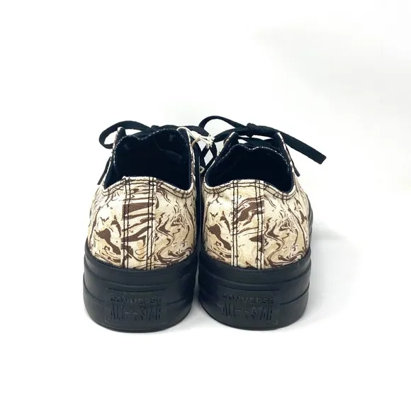 Converse Ctas Lift Platform Beige Canvas Shoes Low Skate Men Custom 171210C-BBBG