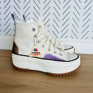 🤩Converse Run Star Hike Platform Chrome Sz 6.5 Men Shoes Beige Chunky A09796C