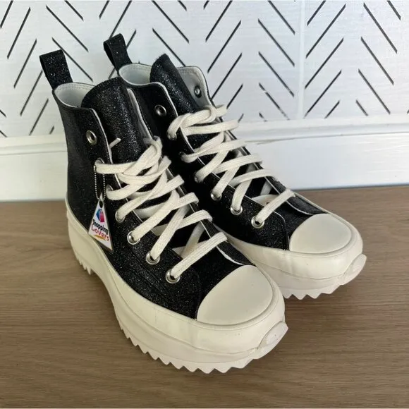 ⭐Converse  Run Star Hike Platform Glitter 5.5 Mens Shoes Sneakers Black A07947C