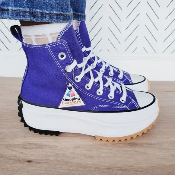 ⭐Converse Run Star Hike Platform High Sz 6.5 Women's Shoes Purple A09383C New⭐