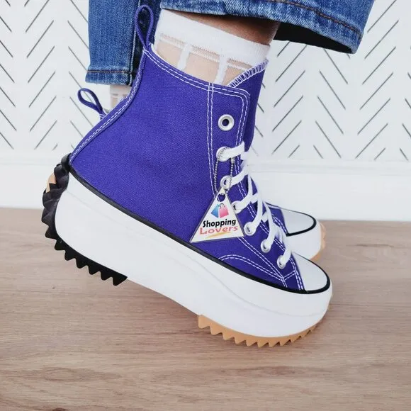 ⭐Converse Run Star Hike Platform High Sz 6.5 Women's Shoes Purple A09383C New⭐