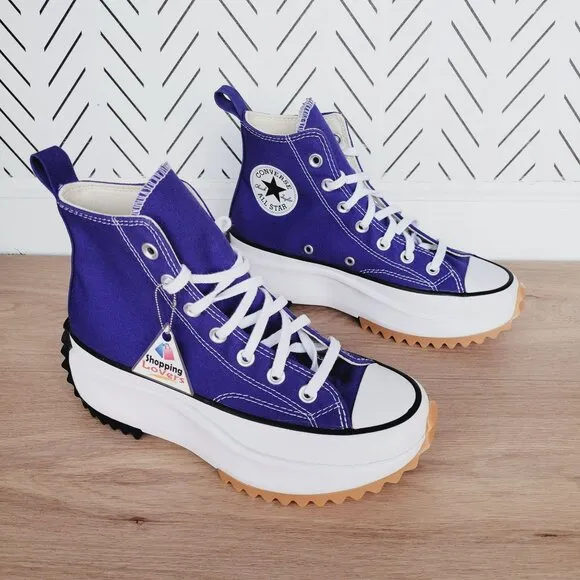 ⭐Converse Run Star Hike Platform High Sz 6.5 Women's Shoes Purple A09383C New⭐