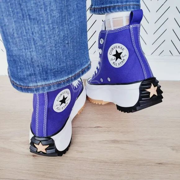 ⭐Converse Run Star Hike Platform High Sz 6.5 Women's Shoes Purple A09383C New⭐