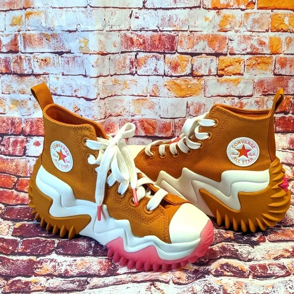 Converse Run Star Motion Future Comfort Wheat White Pink Shoes