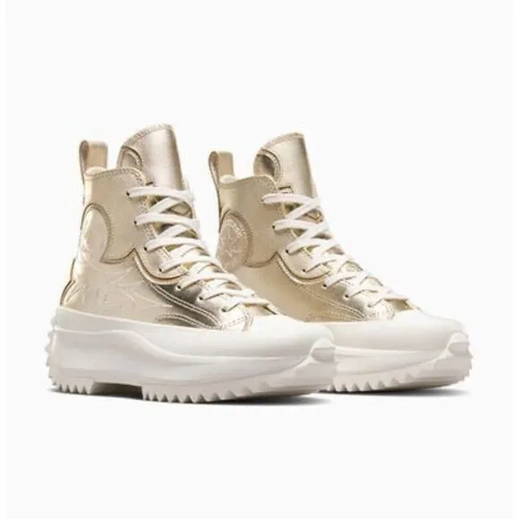 Converse Shoes Run Star Hike Hi Platform Western Gold‎ A10333C Women's Size 6.5