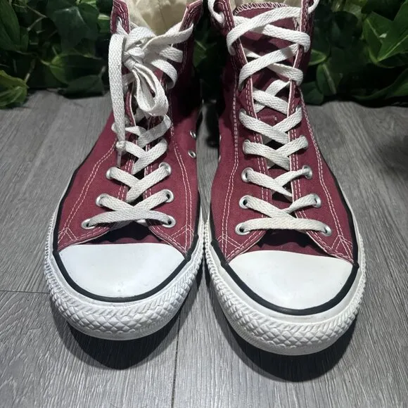 Converse Unisex CT All Star Hi 139784F Red Casual Shoes Sneakers Size Men 12