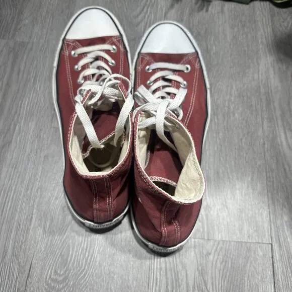 Converse Unisex CT All Star Hi 139784F Red Casual Shoes Sneakers Size Men 12