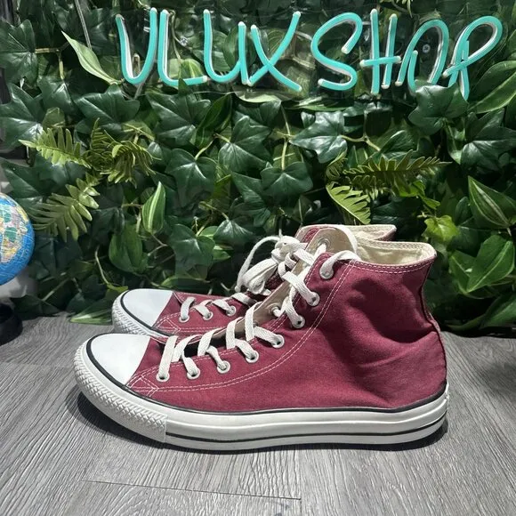 Converse Unisex CT All Star Hi 139784F Red Casual Shoes Sneakers Size Men 12