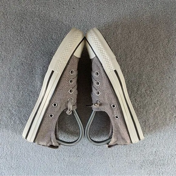 Converse Womens 6 All Star Shoreline Slip On Classic Comfort Shoes Taupe Gray