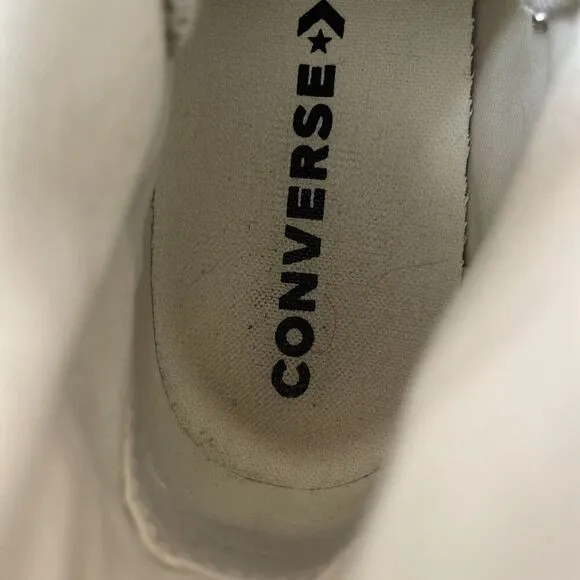 Converse Lift Hi Womens 9.5 Metallic Silver Sneakers Platform Casual Shoes