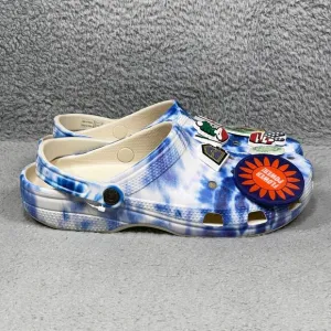 Crocs Classic Levi‘s X Tie-Dye Mens Size 10 Slip On Clogs Shoes Stucco 208918