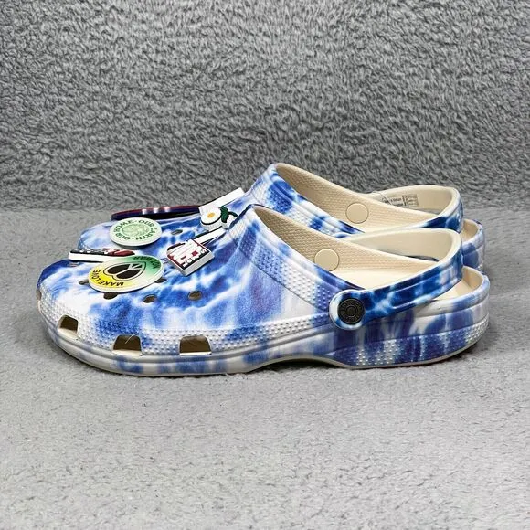 Crocs Classic Levi‘s X Tie-Dye Mens Size 10 Slip On Clogs Shoes Stucco 208918