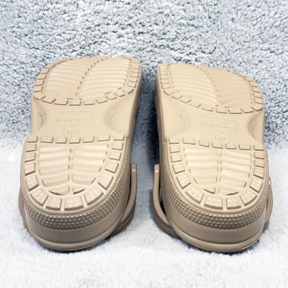Crocs Classic Mens Size 17 Slip On Clogs Shoes Khaki Brown 10001-260