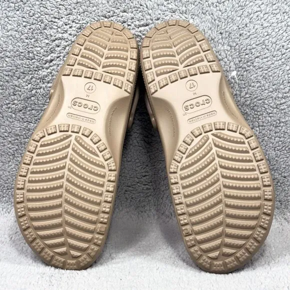 Crocs Classic Mens Size 17 Slip On Clogs Shoes Khaki Brown 10001-260