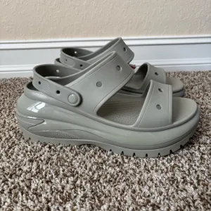 Crocs | Men's Mega Crush Sandals Size 12 Taupe NWT