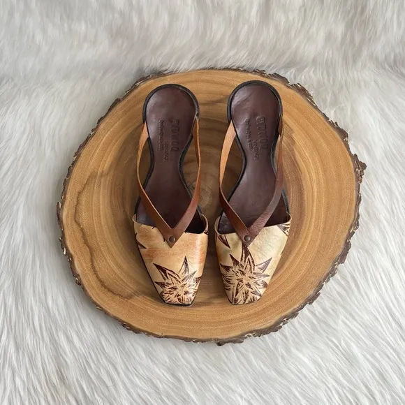 CYDWOQ handmade leather thong sandals