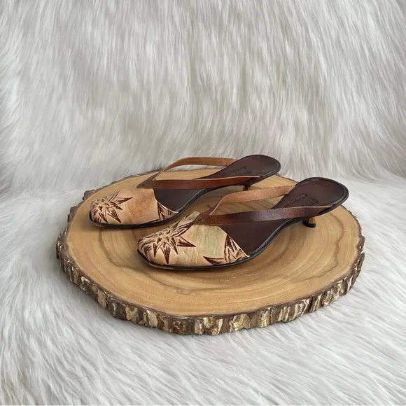 CYDWOQ handmade leather thong sandals