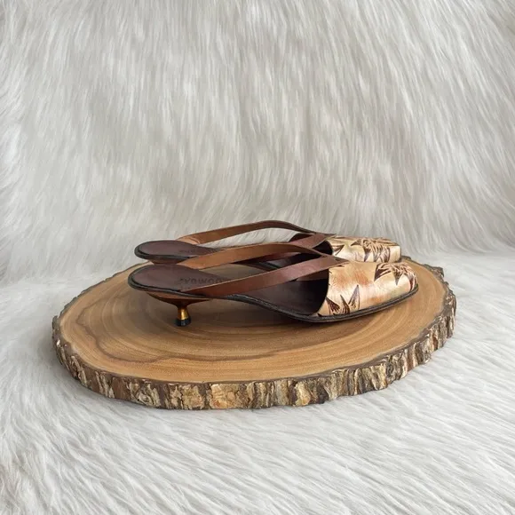 CYDWOQ handmade leather thong sandals