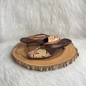 CYDWOQ handmade leather thong sandals