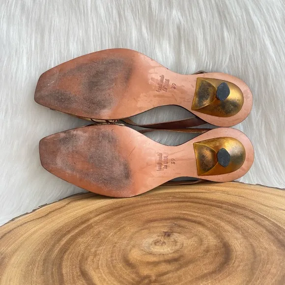 CYDWOQ handmade leather thong sandals
