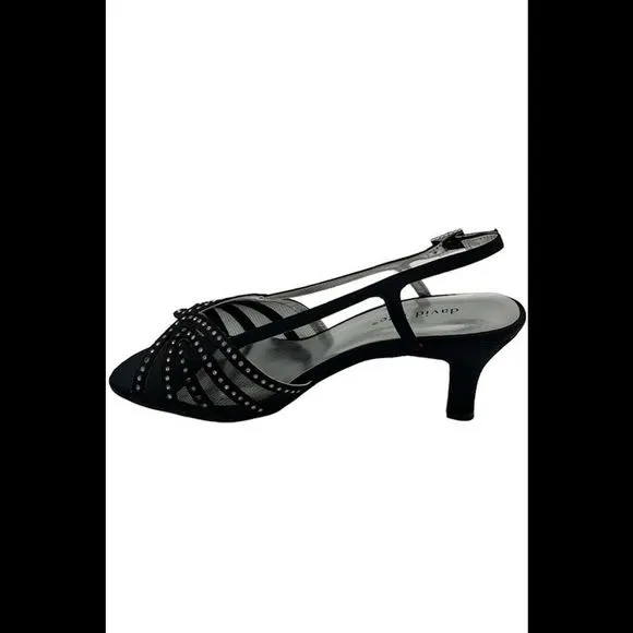 David Tate Dress Sandals Sizzle Black - Extra Wide