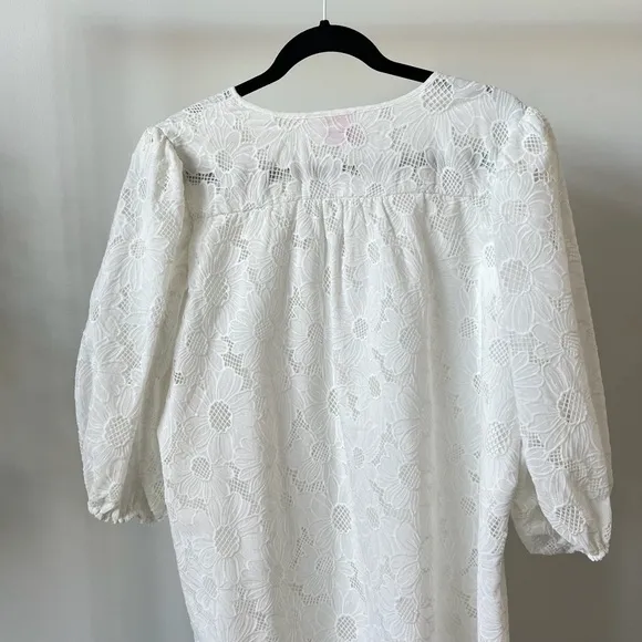DEB LACE MINI DRESS - MOON FLOWER