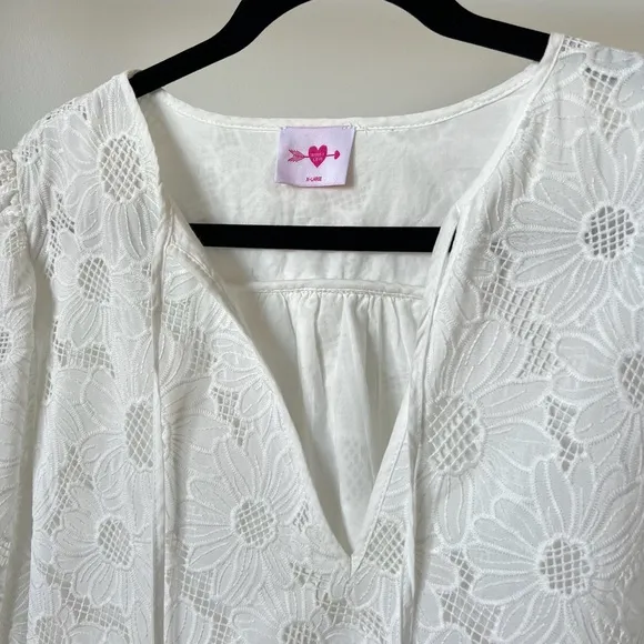 DEB LACE MINI DRESS - MOON FLOWER