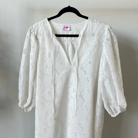 DEB LACE MINI DRESS - MOON FLOWER