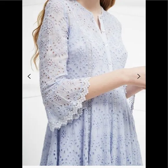 DERNA DRAPE FLUTED DRESS