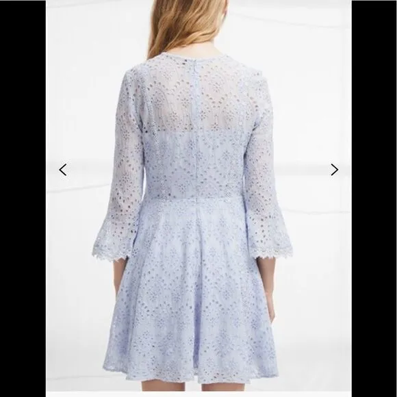 DERNA DRAPE FLUTED DRESS