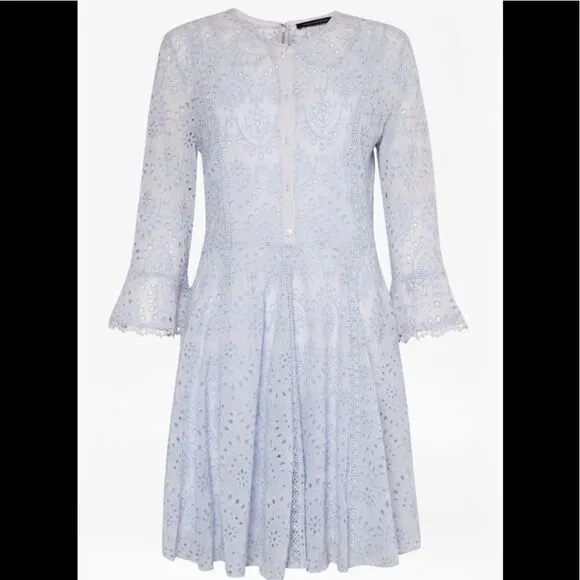 DERNA DRAPE FLUTED DRESS