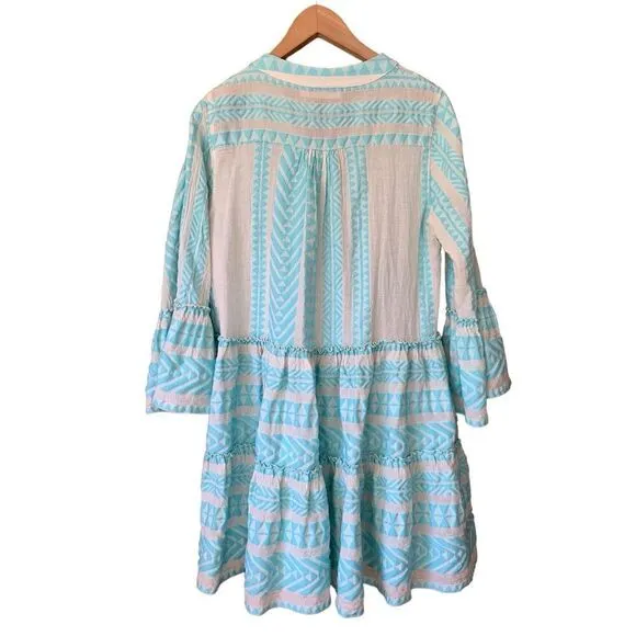 Devotion Twins Ella Tunic Dress in Turquoise Size S