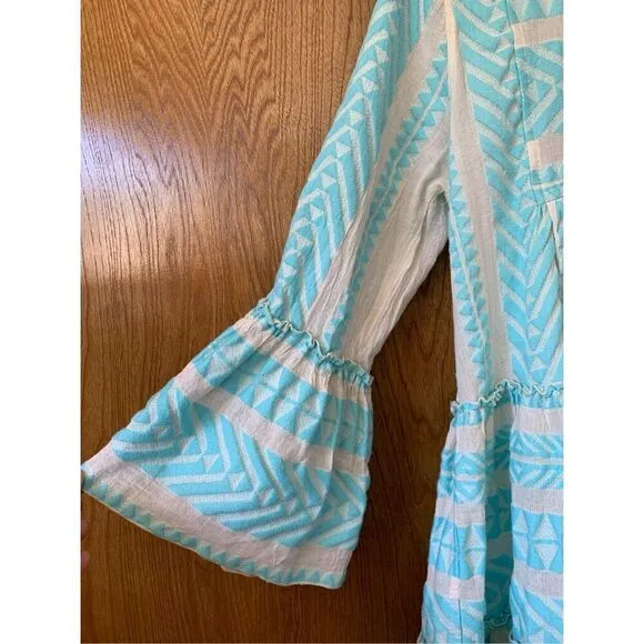 Devotion Twins Ella Tunic Dress in Turquoise Size S