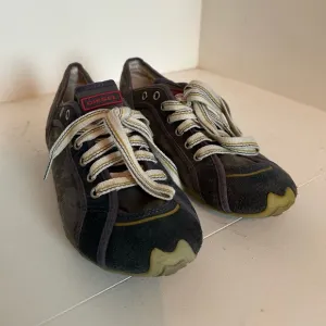 Diesel Black and Gray Sneakers with Vintage Look