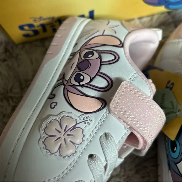 Disney Stitch Kids Shoes - Pink and White