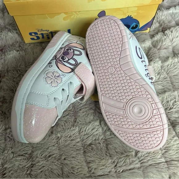 Disney Stitch Kids Shoes - Pink and White