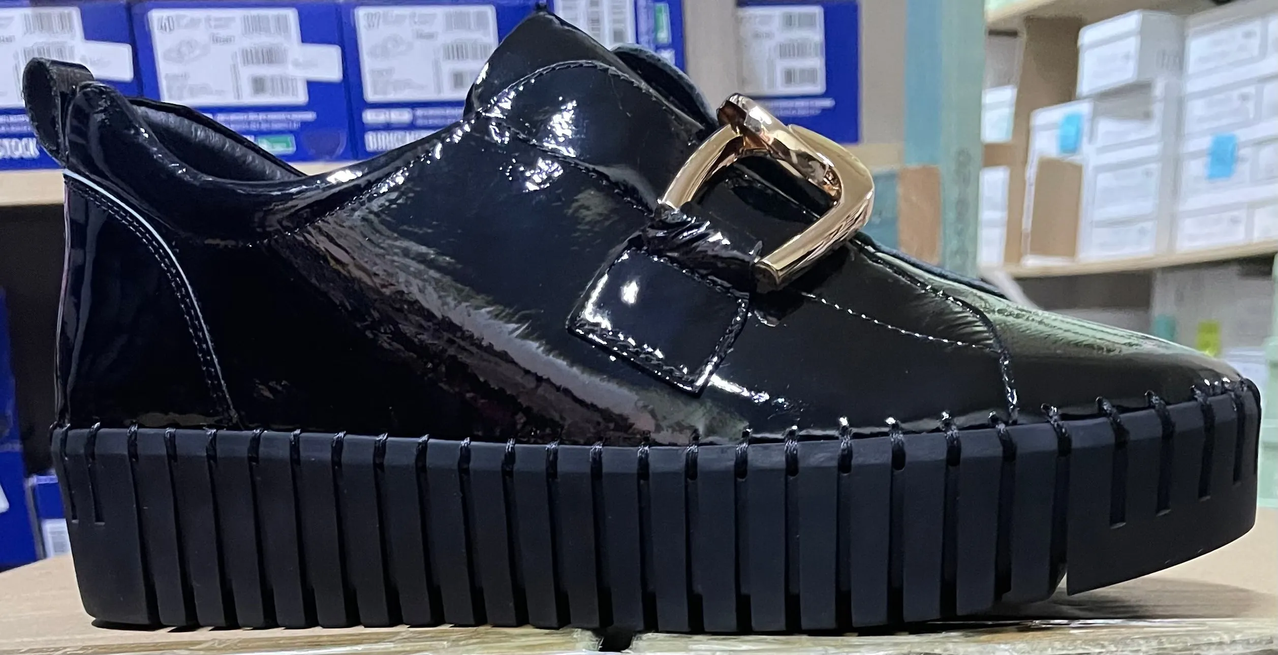 Django & Juliette - Bage- Patent Black Leather