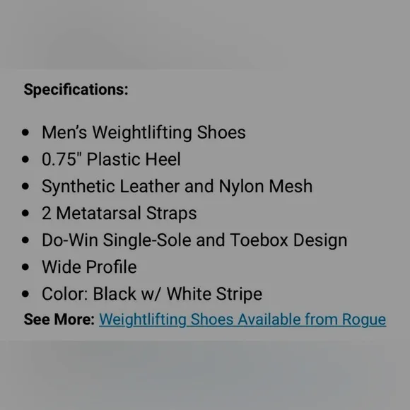 Do Win Weightlifting Athletic Shoes Men’s 9