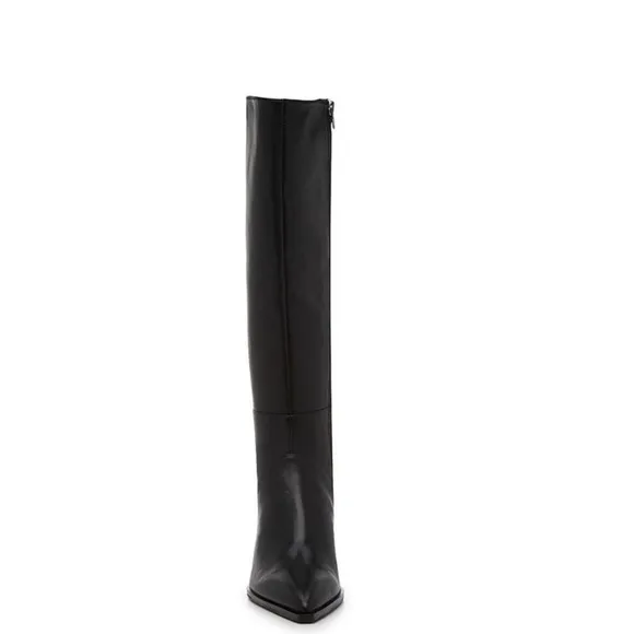 Dolce Vida leather new without box size 8.5 Black knee-high boots.$240 in stores