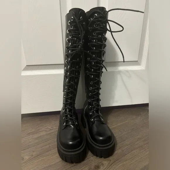 Dolls Kill / Current Mood Final Soundcheck Knee High Boots