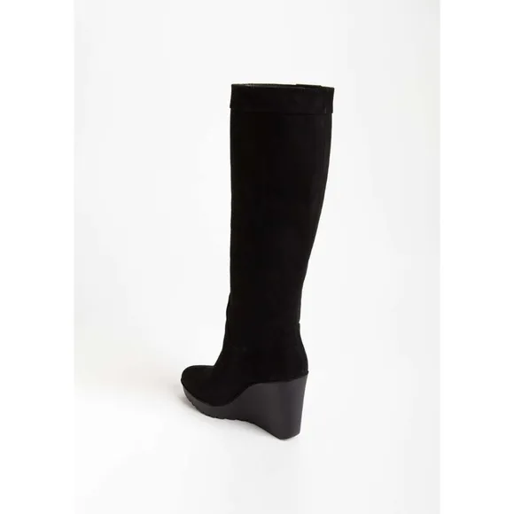 Donald Pliner Iliya Black Suede Knee High Boots 10