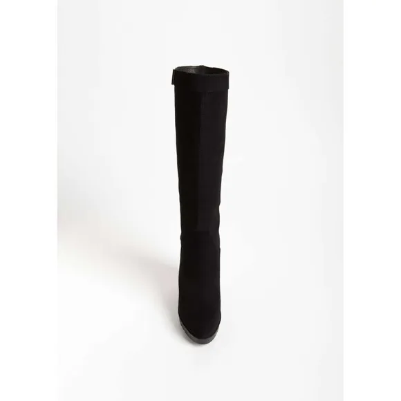 Donald Pliner Iliya Black Suede Knee High Boots 10