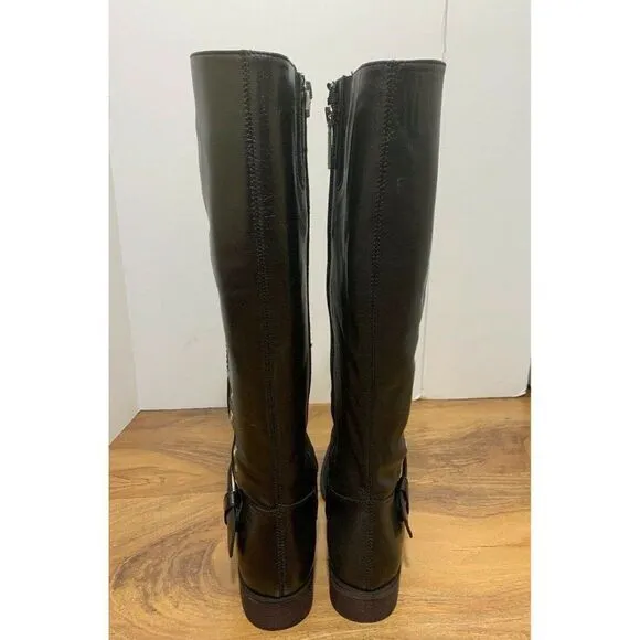 Donald J Pliner Gale Women's Knee High Boots Black Crepe Elastic Size US…