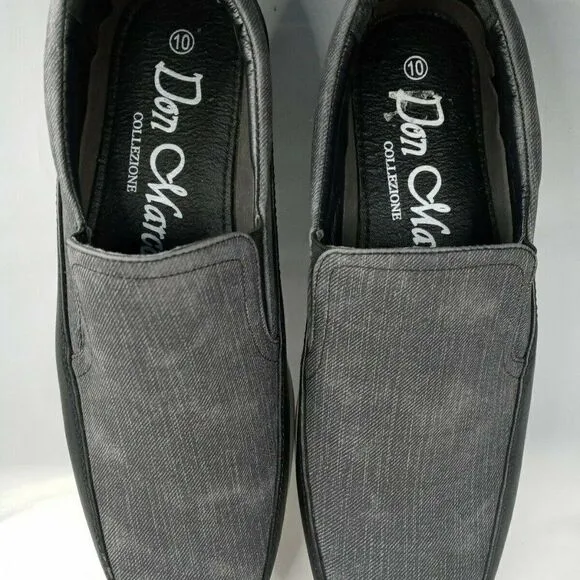 Don Marco  Collezione Men's Gray/ BLK Slip-On  10