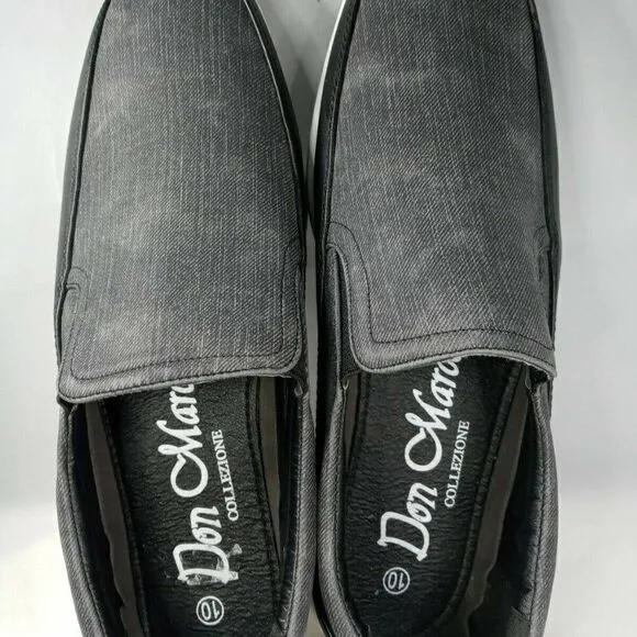 Don Marco  Collezione Men's Gray/ BLK Slip-On  10