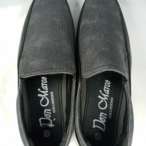 Don Marco  Collezione Men's Gray/ BLK Slip-On  10