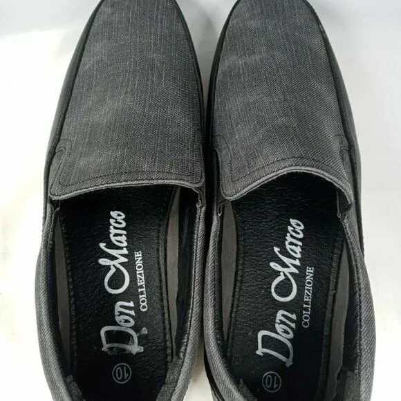 Don Marco  Collezione Men's Gray/ BLK Slip-On  10