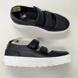 Dr Marten Black Leather Platform Strappy Shoes Womens 7 Mae Mary Jane Sandals