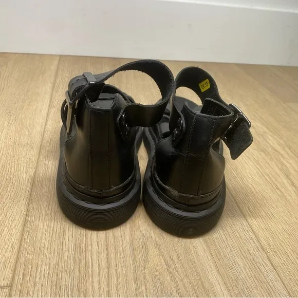 Dr. Martens Clarissa Pewter Spectra Patent Sandals Shoes size 8