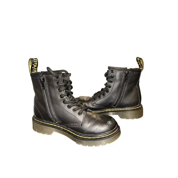 Dr Martens Doc Martens Air Wair Boots Kids Size 12 Punk Goth Black